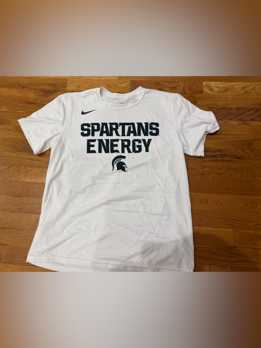 Nike "Spartans Energy" White Graphic Tee